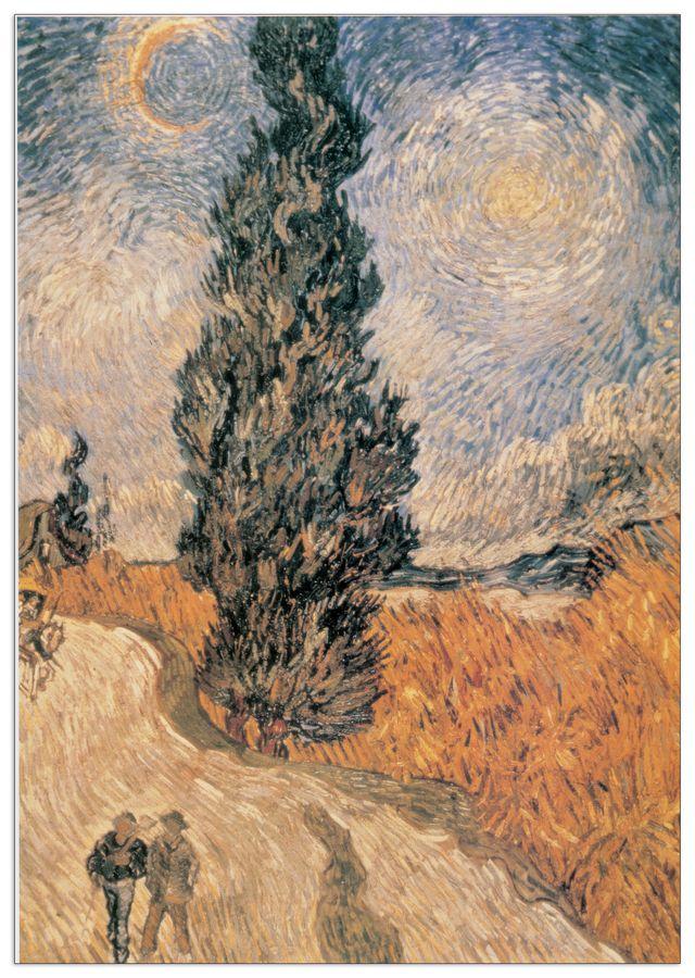 artopweb Van Gogh - Cypresses Decorative MDF Panel (70x100cm)