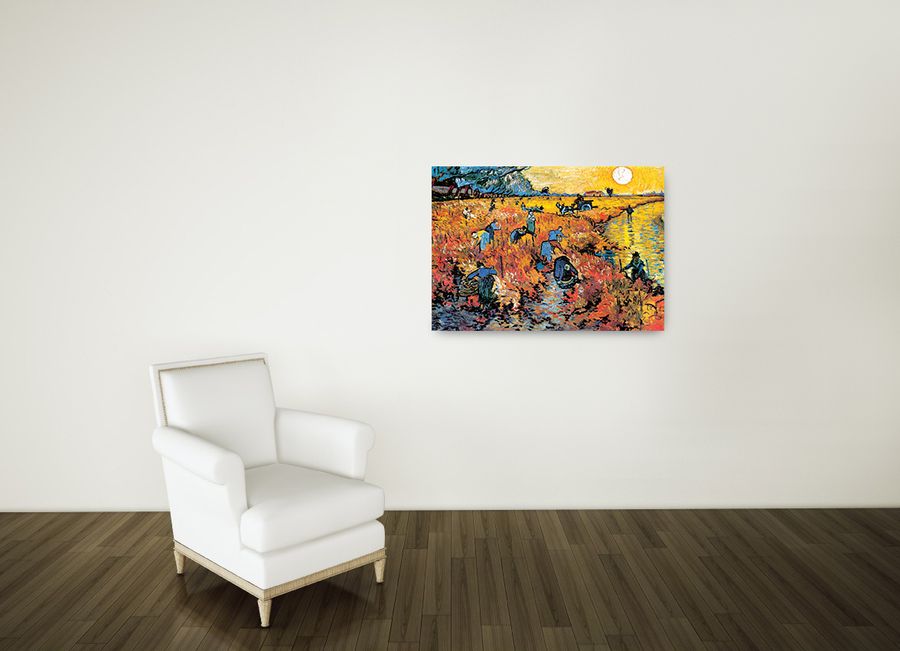 Artopweb Van Gogh - Die Roten Weinberg Von Arles Decorative MDF Panel (100x71cm)