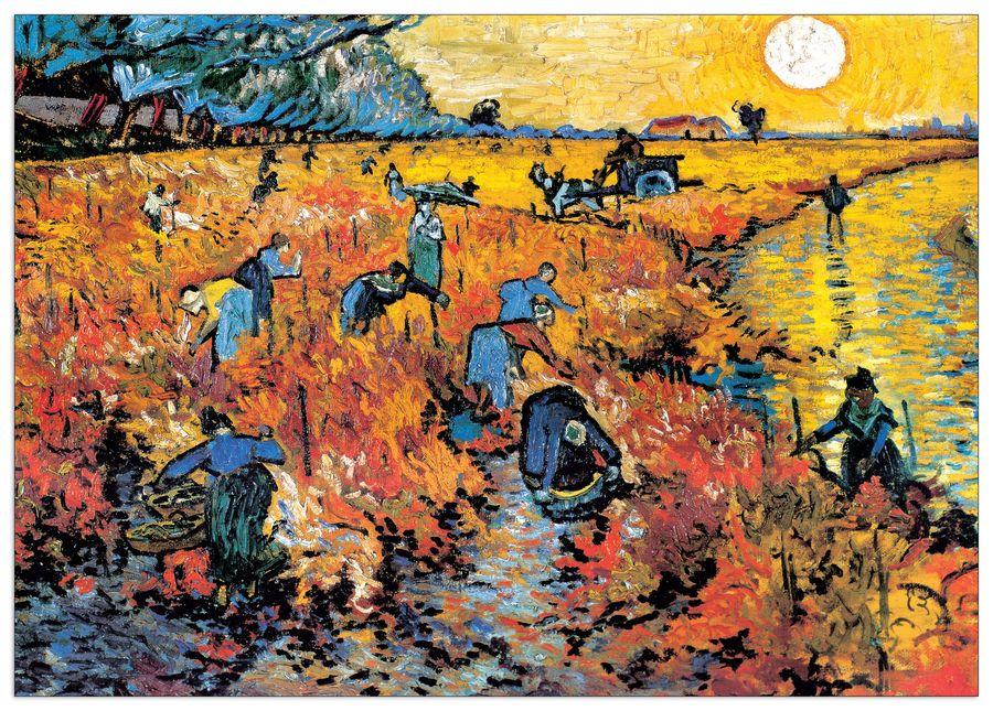 artopweb Van Gogh - Die Roten Weinberg Von Arles Decorative MDF Panel (100x71cm)
