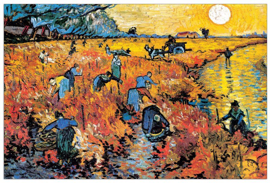 artopweb Van Gogh - Die Roten Weinberge Von Arles Decorative MDF Panel (90x60cm)