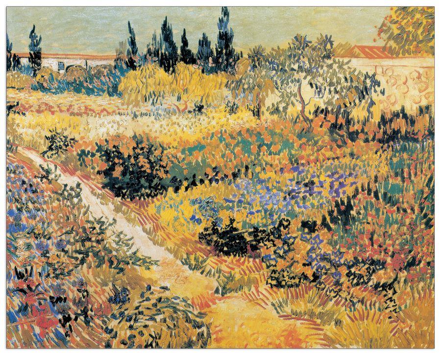 artopweb Van Gogh - Garden In Full Bloom Decorative MDF Panel (100x80cm)
