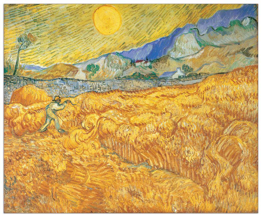 artopweb Van Gogh - Harvesting Decorative MDF Panel (100x82cm)
