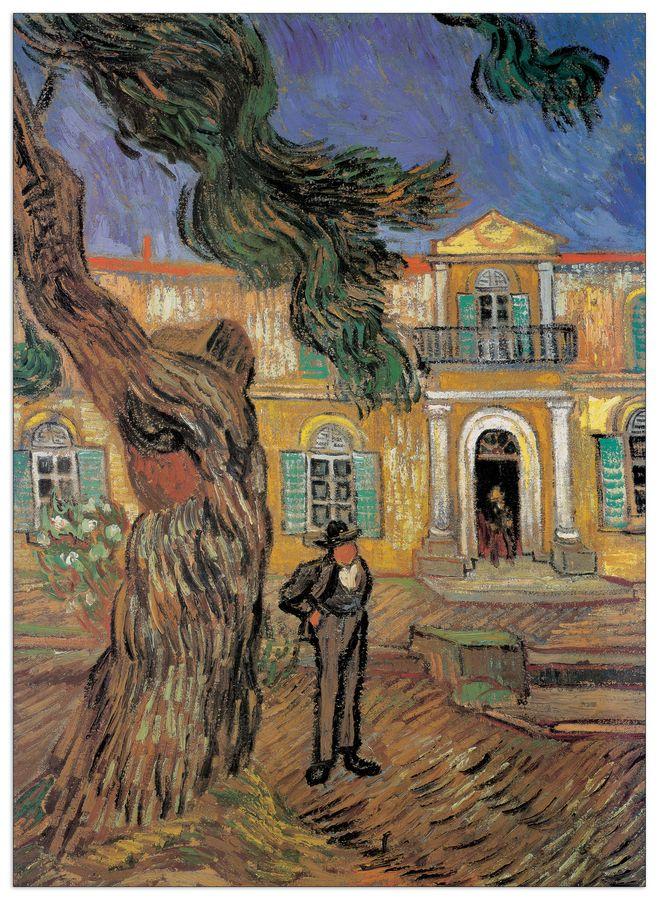 artopweb Van Gogh - L'Hopital St. Paul Decorative MDF Panel (72x100cm)