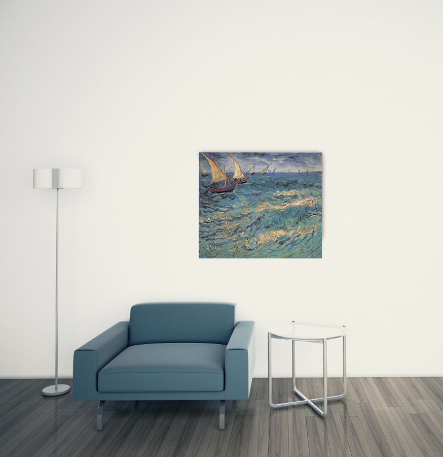 Artopweb Van Gogh - Meer Bei St Maries Decorative MDF Panel (100x86cm)