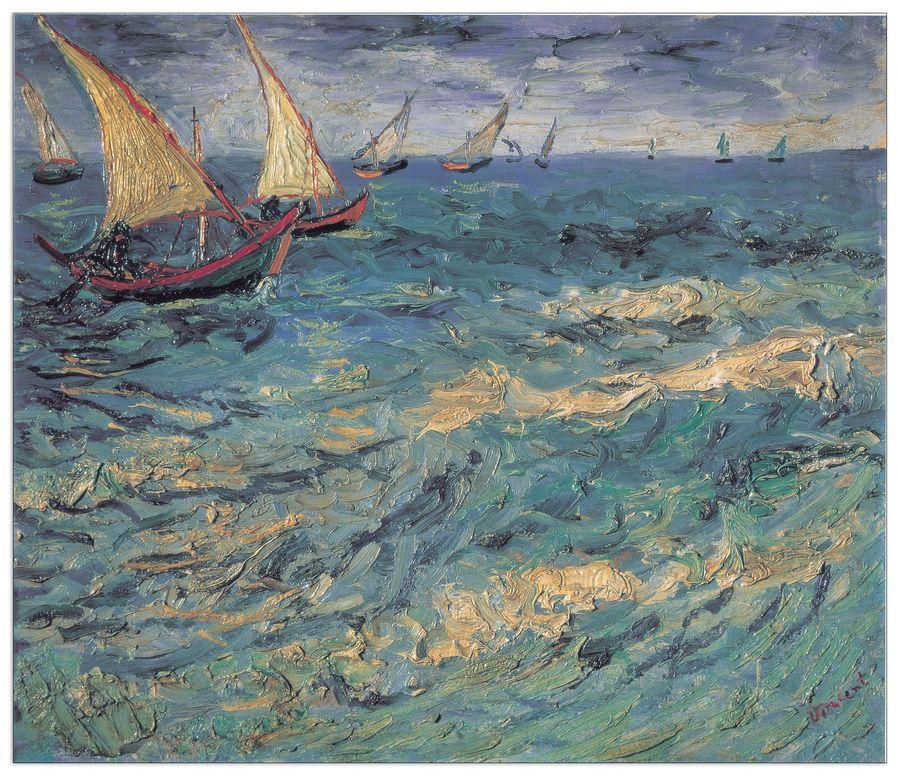 artopweb Van Gogh - Meer Bei St Maries Decorative MDF Panel (100x86cm)