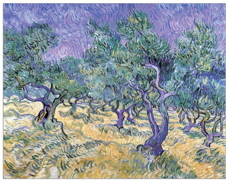 artopweb Van Gogh - Olive Grove Decorative MDF Panel (100x79cm)