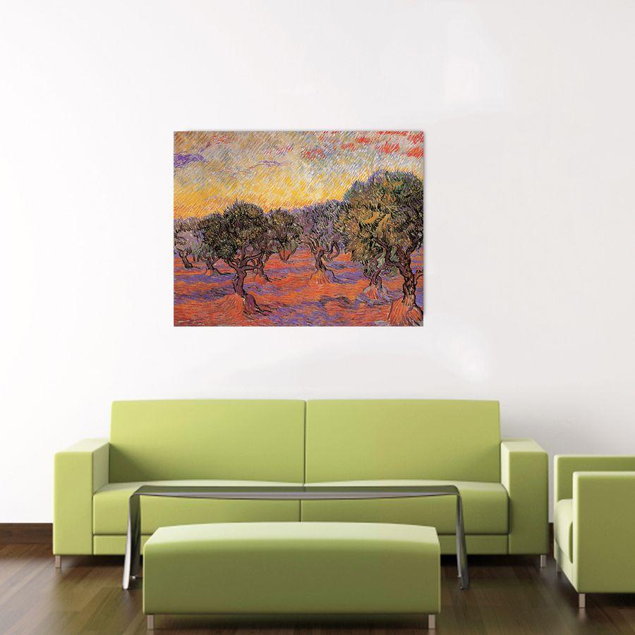 Artopweb Van Gogh - Olive Tree Grove Decorative MDF Panel (140x109cm)