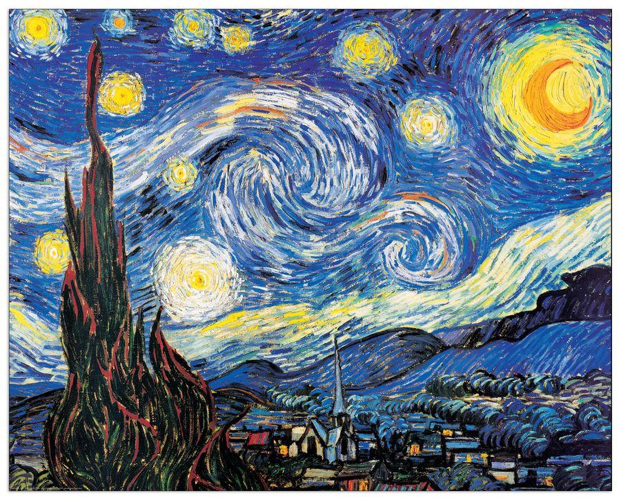 artopweb Van Gogh - Starry Night Decorative MDF Panel (100x80cm)