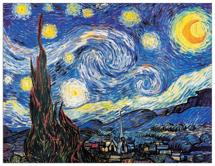 artopweb Van Gogh - Starry Night Decorative MDF Panel (103x79cm)