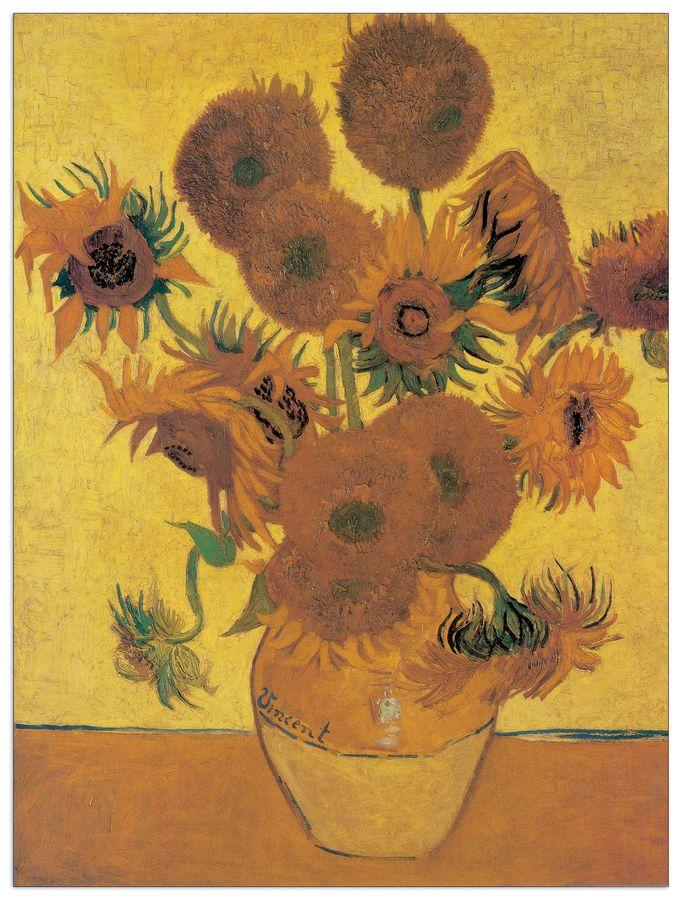 artopweb Van Gogh - Sunflowers Decorative MDF Panel (60x80cm)
