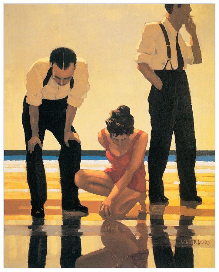 artopweb Vettriano - Narcissistic Bathers Decorative MDF Panel (32x40cm)