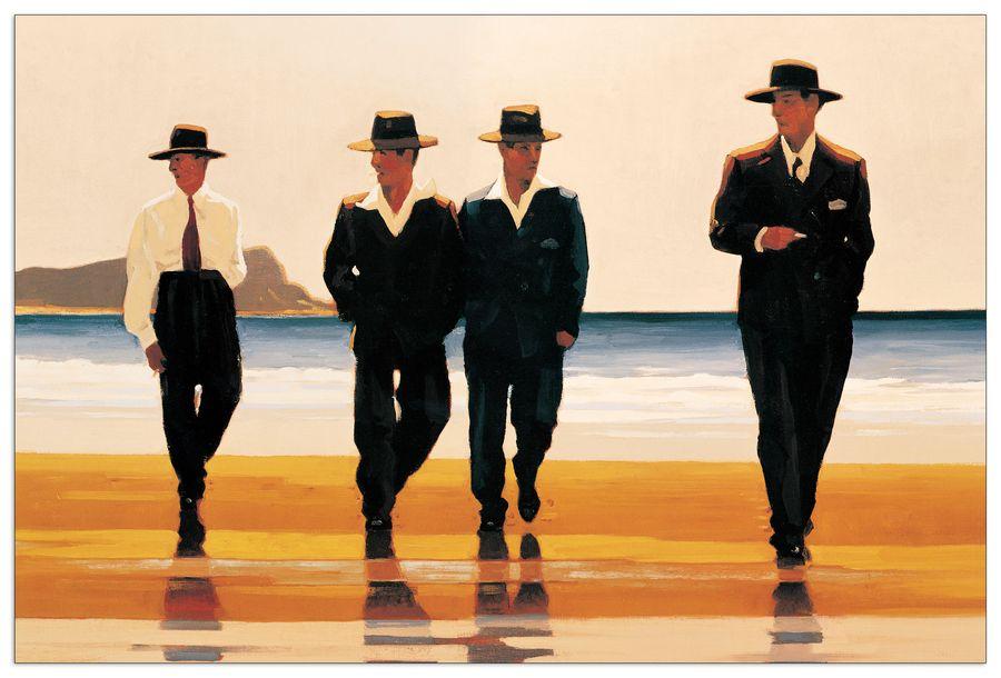 artopweb Vettriano - The Billy Boys Decorative MDF Panel (90x60cm)