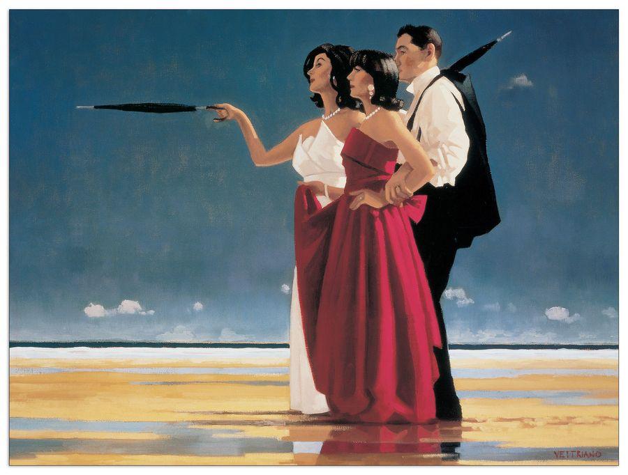 artopweb Vettriano - The Missing Man I Decorative MDF Panel (80x60cm)