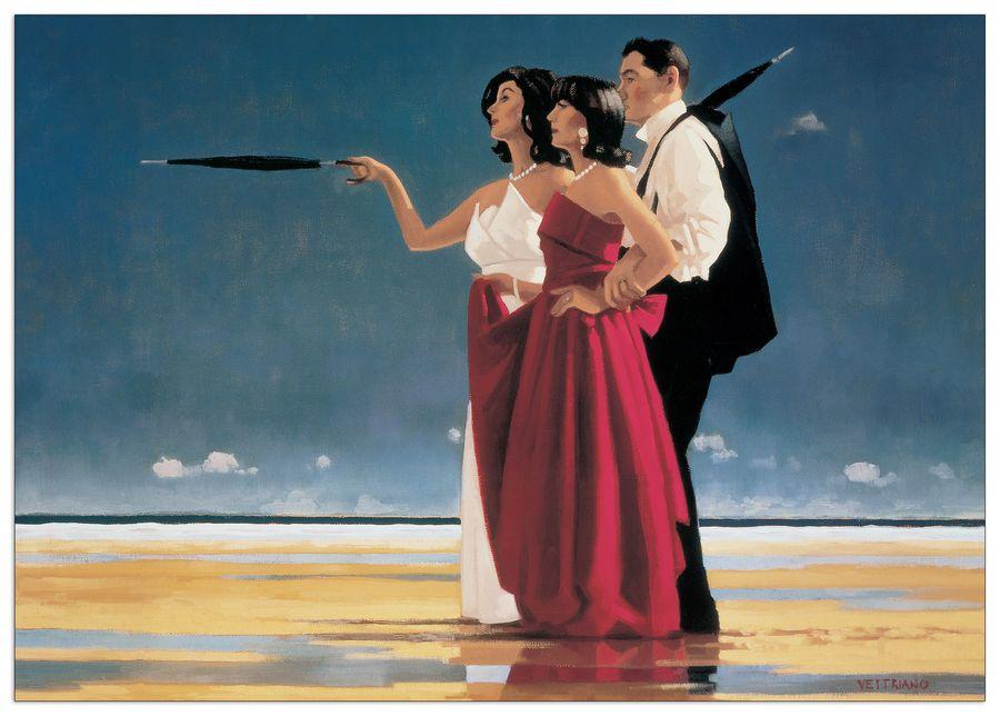 artopweb Vettriano - The Missing Man I Decorative MDF Panel (80x60cm)
