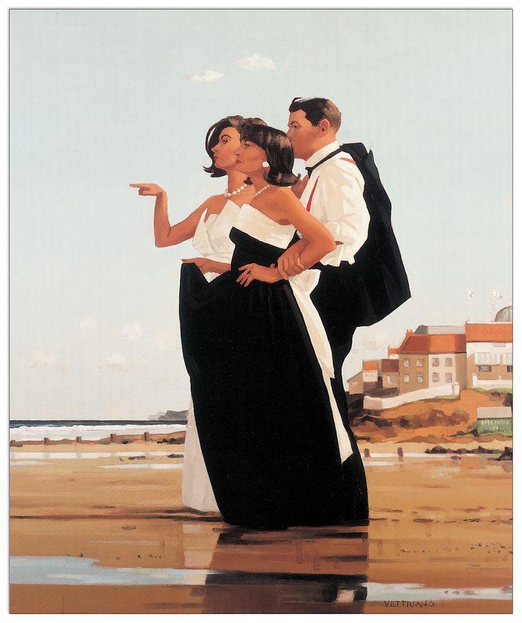 artopweb Vettriano - The Missing Man II Decorative MDF Panel (30x36cm)