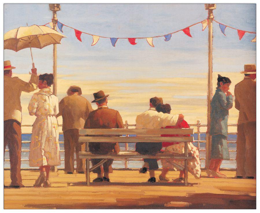artopweb Vettriano - The Pier Decorative MDF Panel (68x56cm)