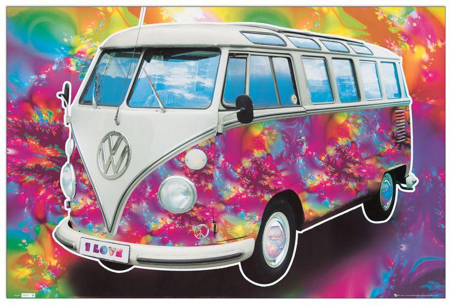 artopweb Vw Camper - Love Decorative MDF Panel (90x60cm)