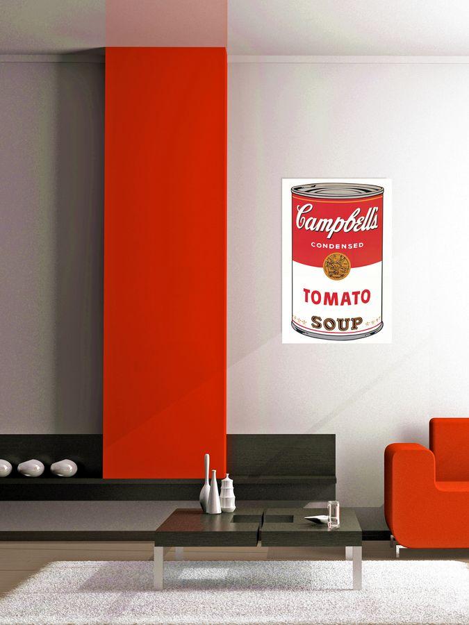 Artopweb Warhol - Campbell's Soup Decorative MDF Panel (60x90cm)