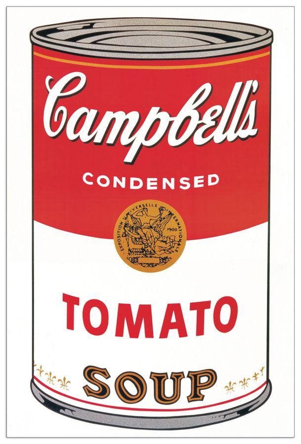artopweb Warhol - Campbell's Soup Decorative MDF Panel (60x90cm)
