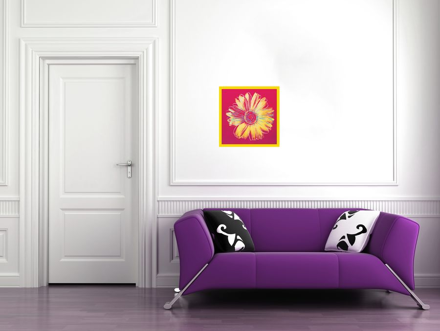 Artopweb Warhol - Daisy C.1982 Decorative MDF Panel (51x51cm)