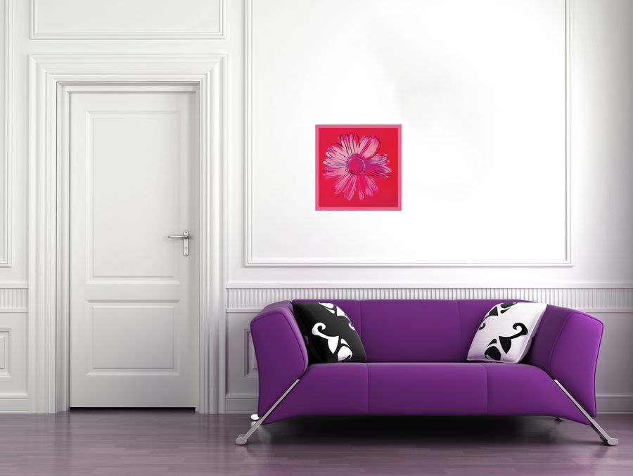 Artopweb Warhol - Daisy C.1982 Decorative MDF Panel (51x51cm)