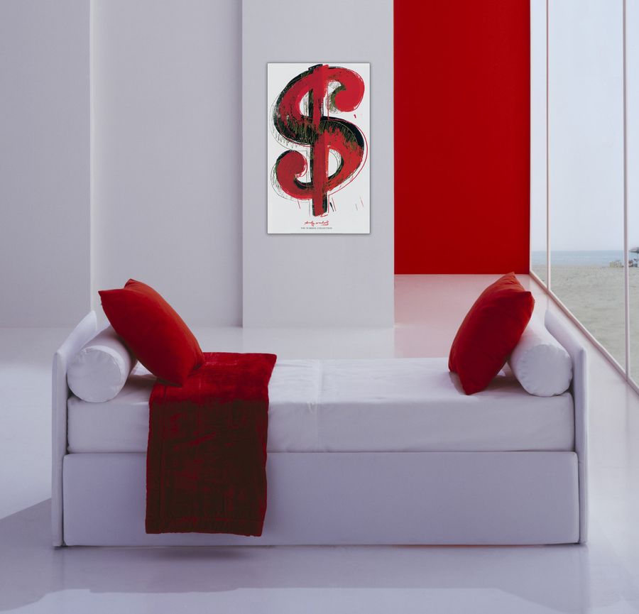 Artopweb Warhol - Dollar Sign 1981 Decorative MDF Panel (60x90cm)