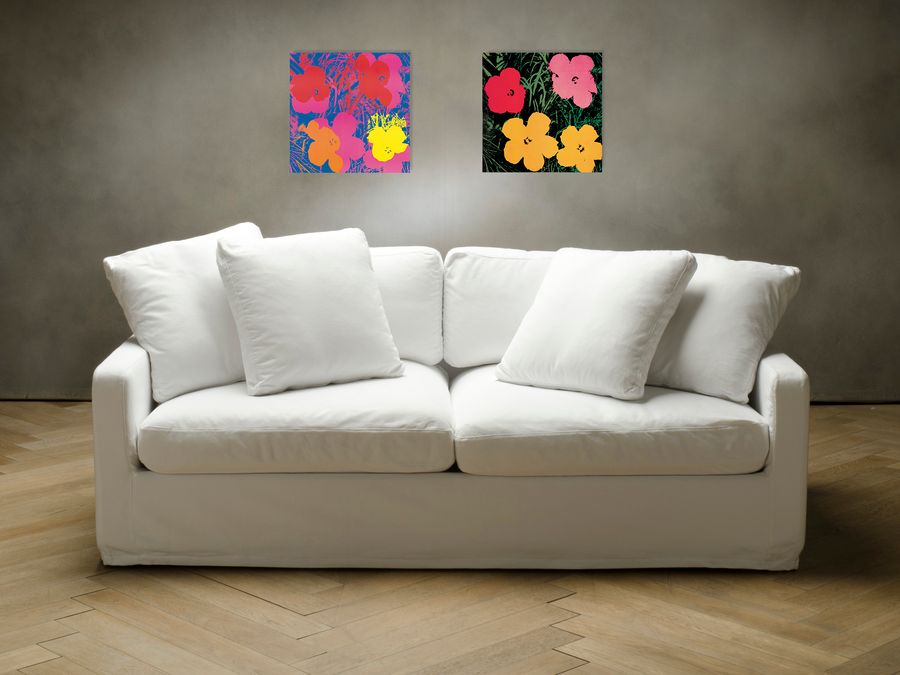 Artopweb Warhol - Flowers 1970 Decorative MDF Panel (30x30cm)