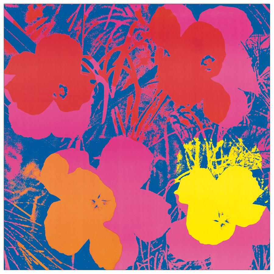 artopweb Warhol - Flowers 1970 Decorative MDF Panel (30x30cm)