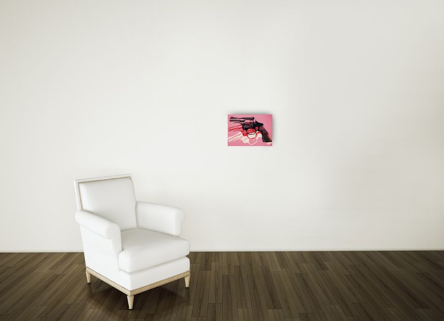 Artopweb Warhol - Gun 81-82 Decorative MDF Panel (35x28cm)