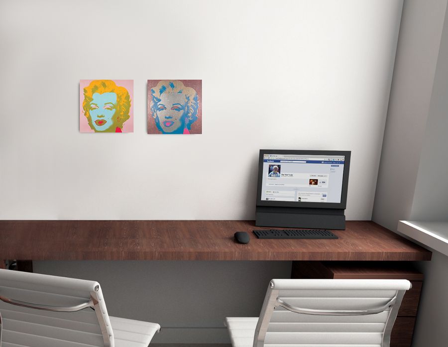 Artopweb Warhol - Marilyn Monroe Decorative MDF Panel (28x35cm)