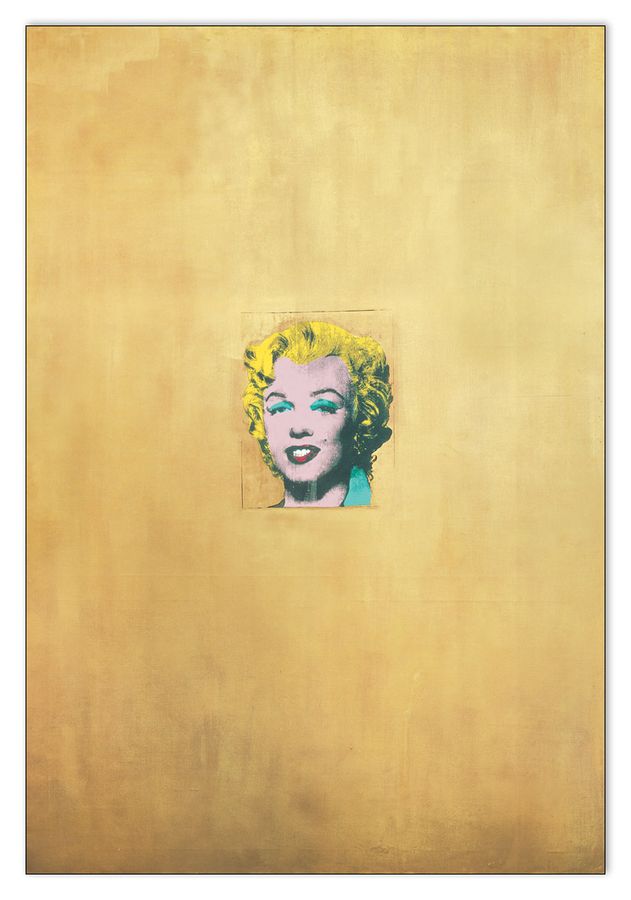 artopweb Warhol - Marilyn Monroe Dorata 1962 Decorative MDF Panel (52x76cm)