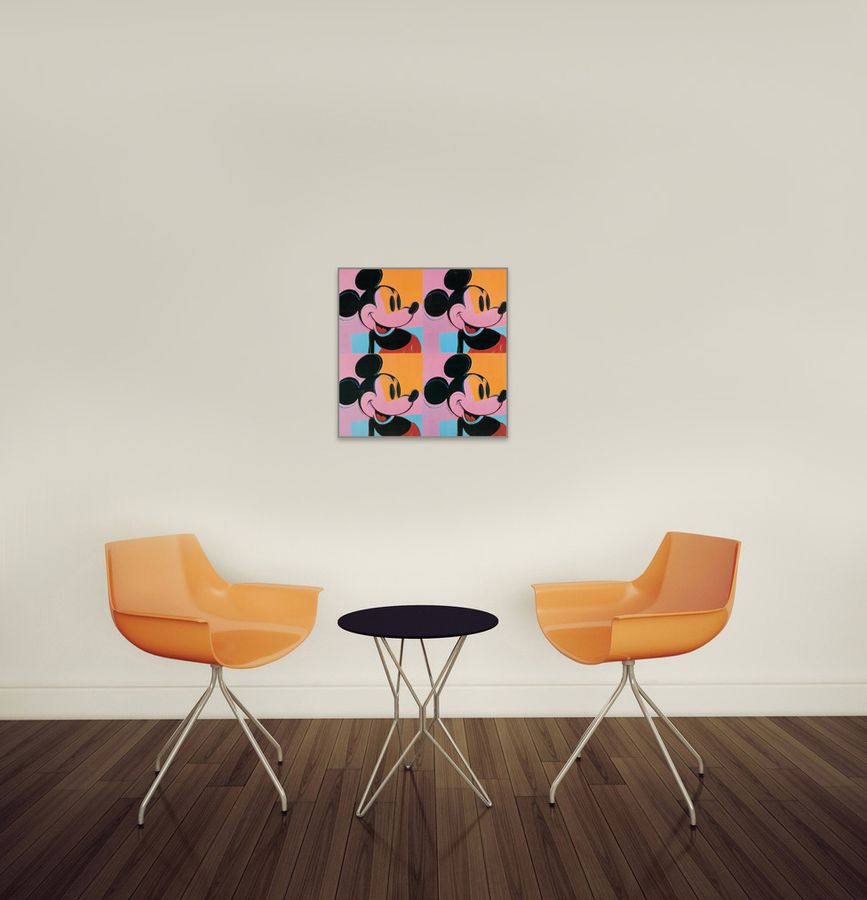 Artopweb Warhol - Mickey Mouse Decorative MDF Panel (50x50cm)