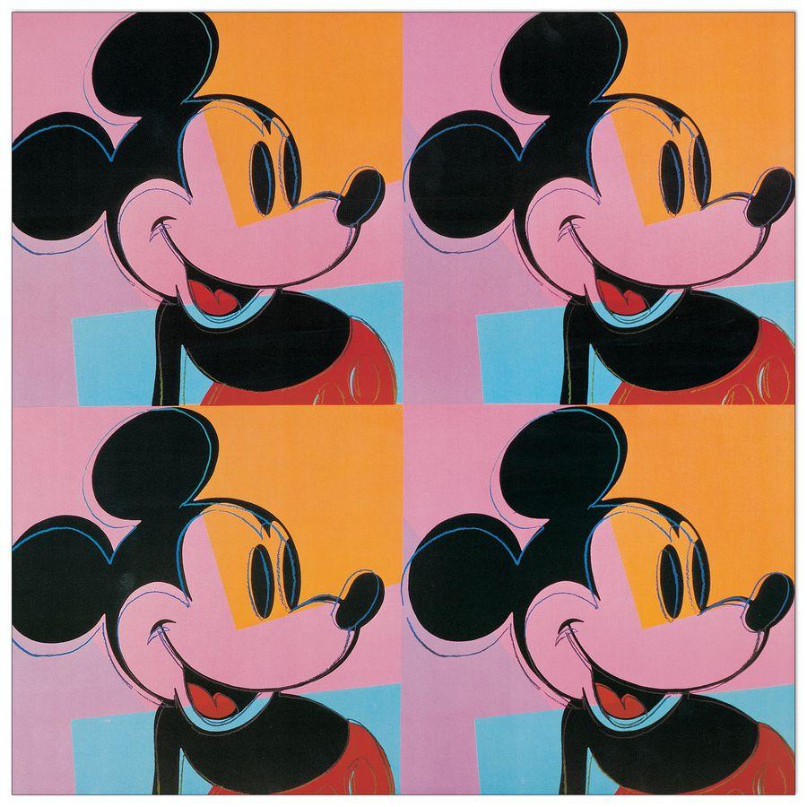 artopweb Warhol - Mickey Mouse Decorative MDF Panel (50x50cm) artopweb Warhol - Mickey Mouse Decorative MDF Panel (50x50cm)
