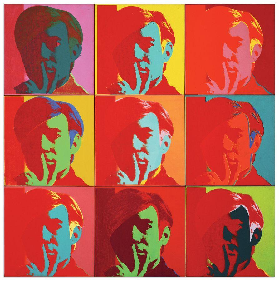 artopweb Warhol - Self Portrait Decorative MDF Panel (50x50cm)