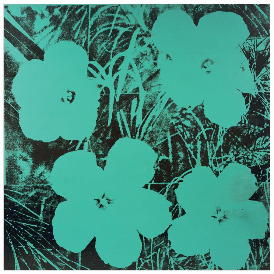 artopweb Warhol - Ten Foot Flowers Decorative MDF Panel (50x50cm)