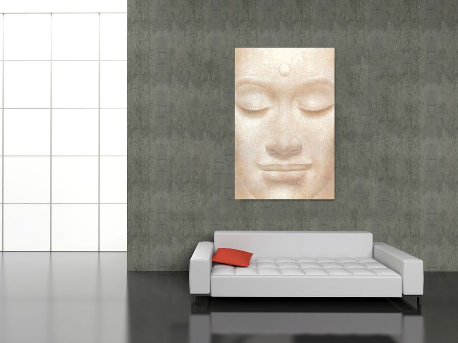 Artopweb Wei Ying-wu - Smiling Buddha Decorative MDF Panel (115x175cm)