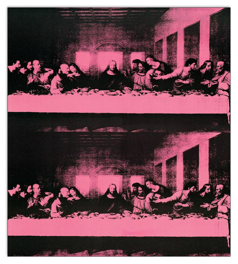 artopweb Wharol - The Last Supper 1986 Decorative MDF Panel (69x77cm)