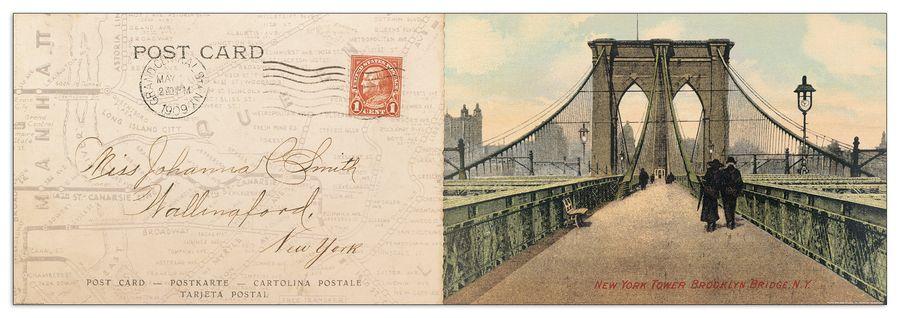 artopweb Wild Apple Portfolio - Greetings From New York Decorative MDF Panel (91x30cm)