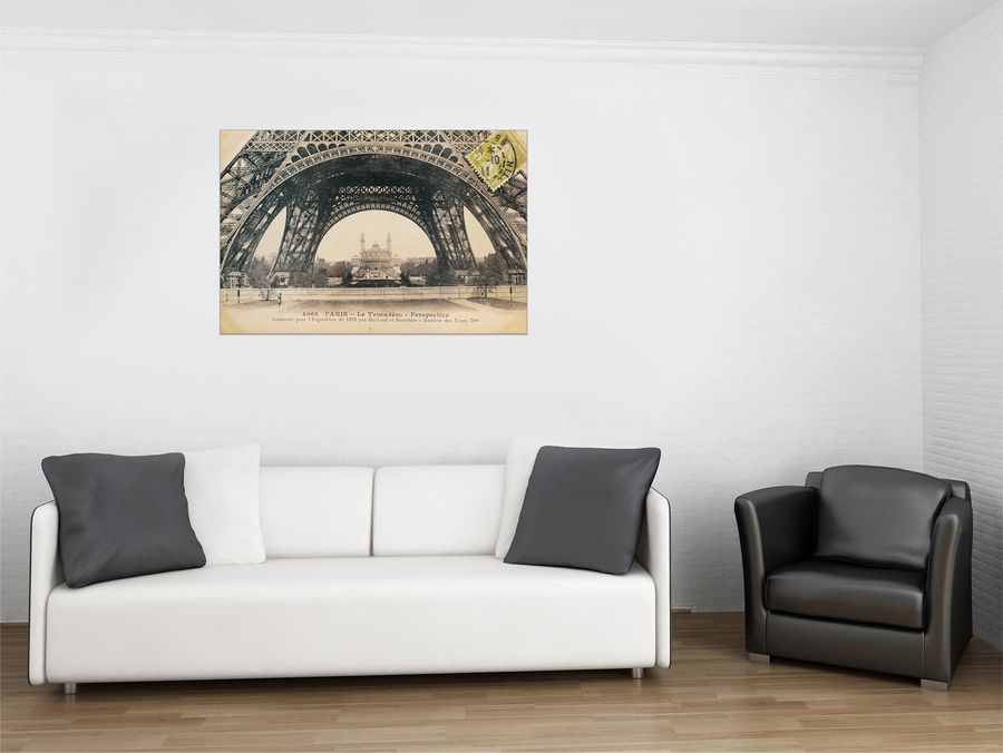 Artopweb Wild Apple Portfolio - La Base De La Tour Eiffel Decorative MDF Panel (91x61cm)