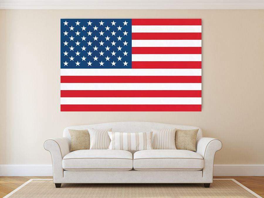 Artopweb Wyndham Boulter - Stars And Stripes Decorative MDF Panel (175x115cm)