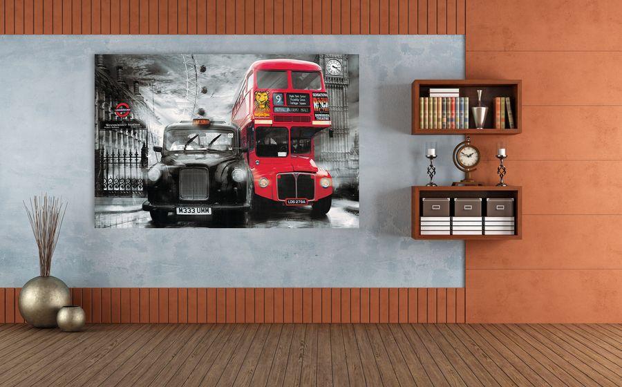 Artopweb Yanaff - Taxi & Bus Decorative MDF Panel (175x115cm)