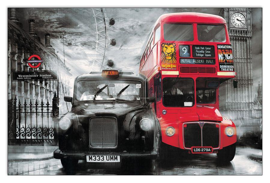 artopweb Yanaff - Taxi & Bus Decorative MDF Panel (175x115cm)