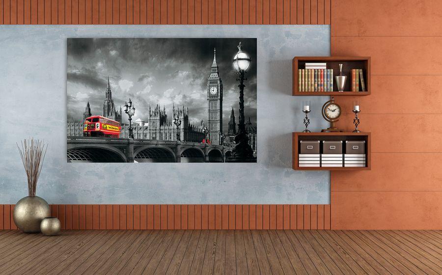 Artopweb Yannick Yanoff - Bus On Westminster Bridge Decorative MDF Panel (175x115cm)