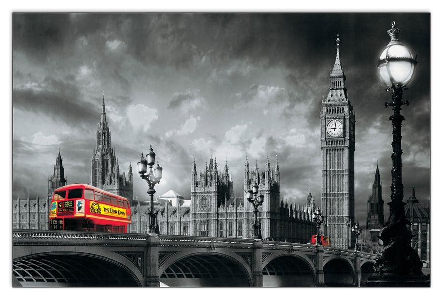 artopweb Yannick Yanoff - Bus On Westminster Bridge Decorative MDF Panel (175x115cm)