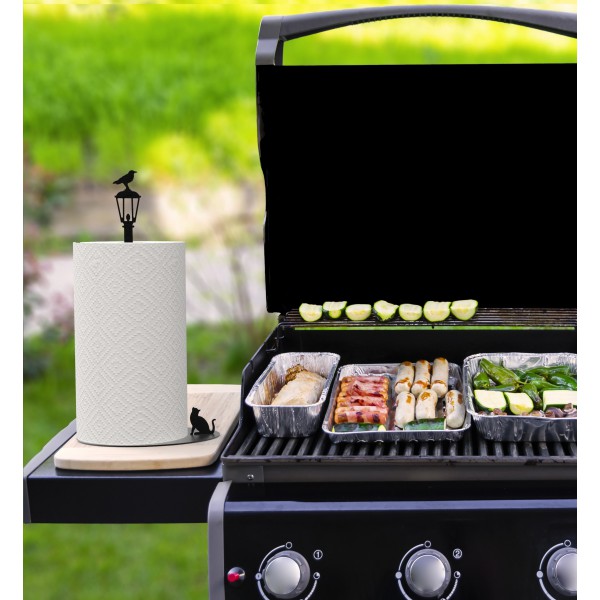 Artori Design Cat Vs. Crow – Paper Towel Holder – Black