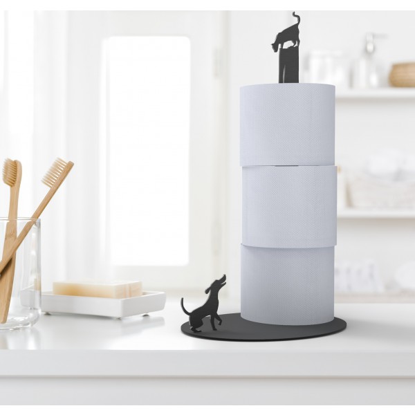 Artori Design Dog Vs. Cat – Paper Towel Holder – Black