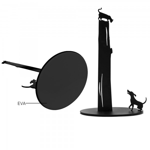 Artori Design Dog Vs. Cat – Paper Towel Holder – Black