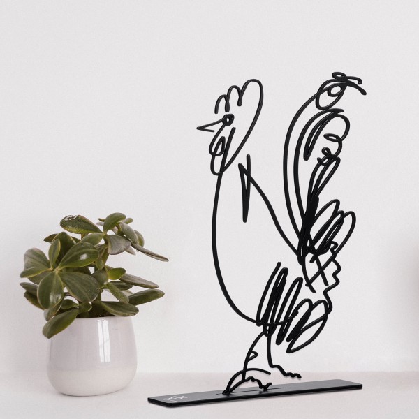 artori design Wanetik Art – Cock Metal Sculpture (3)