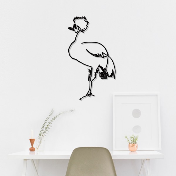 Artori Design Wanetik Art – Crowned Crane Sculpture
