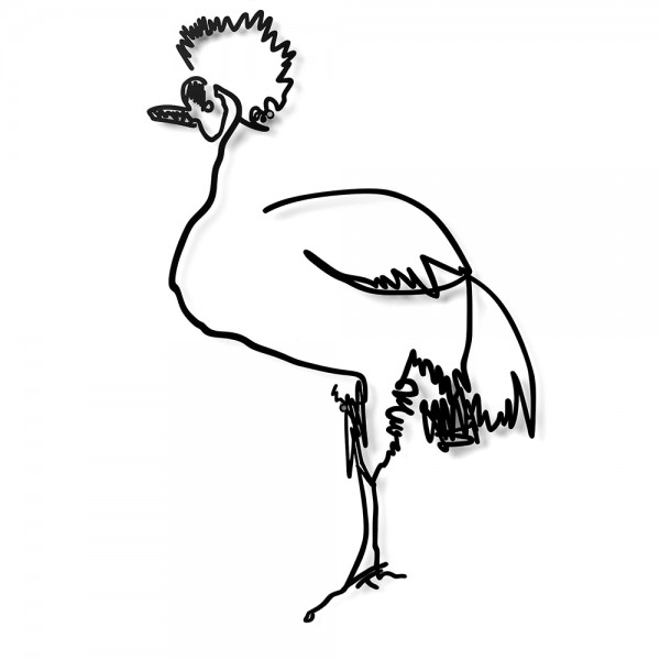 Artori Design Wanetik Art – Crowned Crane Sculpture